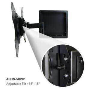 AEON 50201 In Wall Recessed TV Mount with Zero Clearance for 32 to 55 Inch TVs - Extends 19 Inches - Image 9