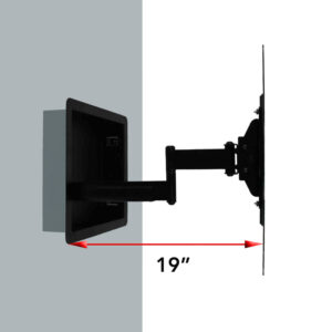 AEON 50201 In Wall Recessed TV Mount with Zero Clearance for 32 to 55 Inch TVs - Extends 19 Inches - Image 11