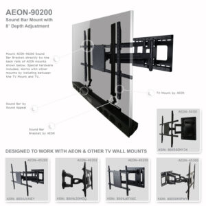 AEON-90200 Depth Adjusting Soundbar Mount - Image 6