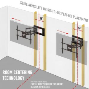 AEON 45200 Full Motion TV Wall Mount with 32 inch Long Extension for 42 to 80 inch TVs - Image 4